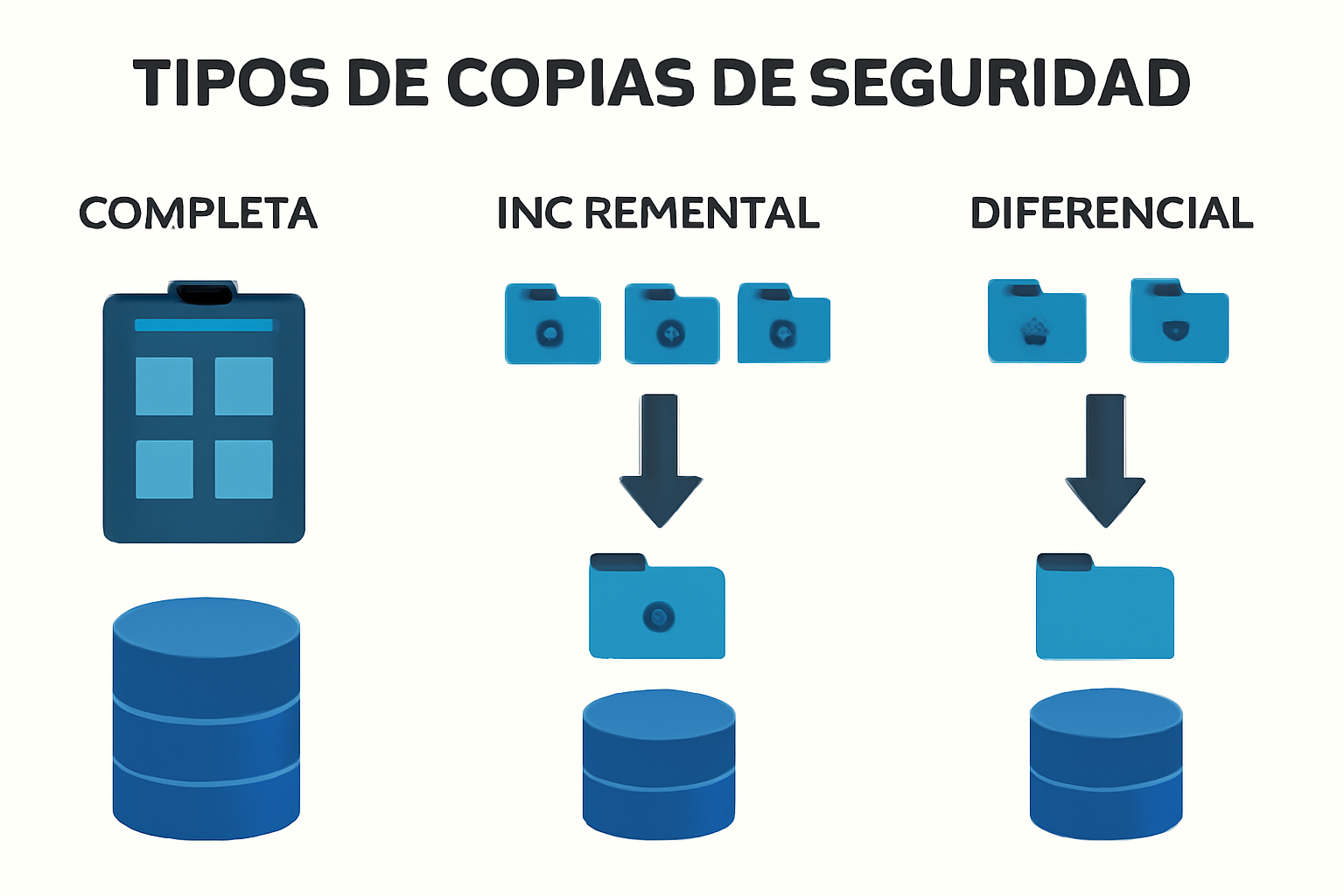 Tipos de copias de seguridad